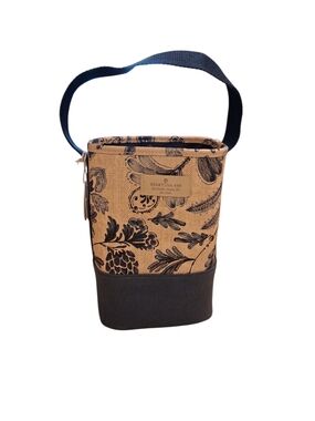 Spartina 449 Daufuskie Island Double Wine  Caddy Blue Tan Floral